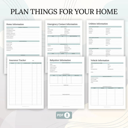 Household Binder Printable – The Ultimate Home Management Planner 🏠✨