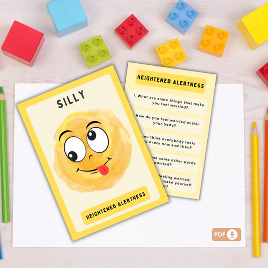 Zones of Self-Regulation Flash Cards for Kids