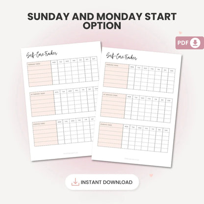 Self-Care Planner Printable – A Journey to Self-Love and Mental Wellness 💖✨