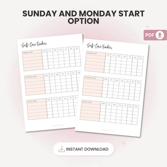 Self-Care Planner Printable – A Journey to Self-Love and Mental Wellness 💖✨