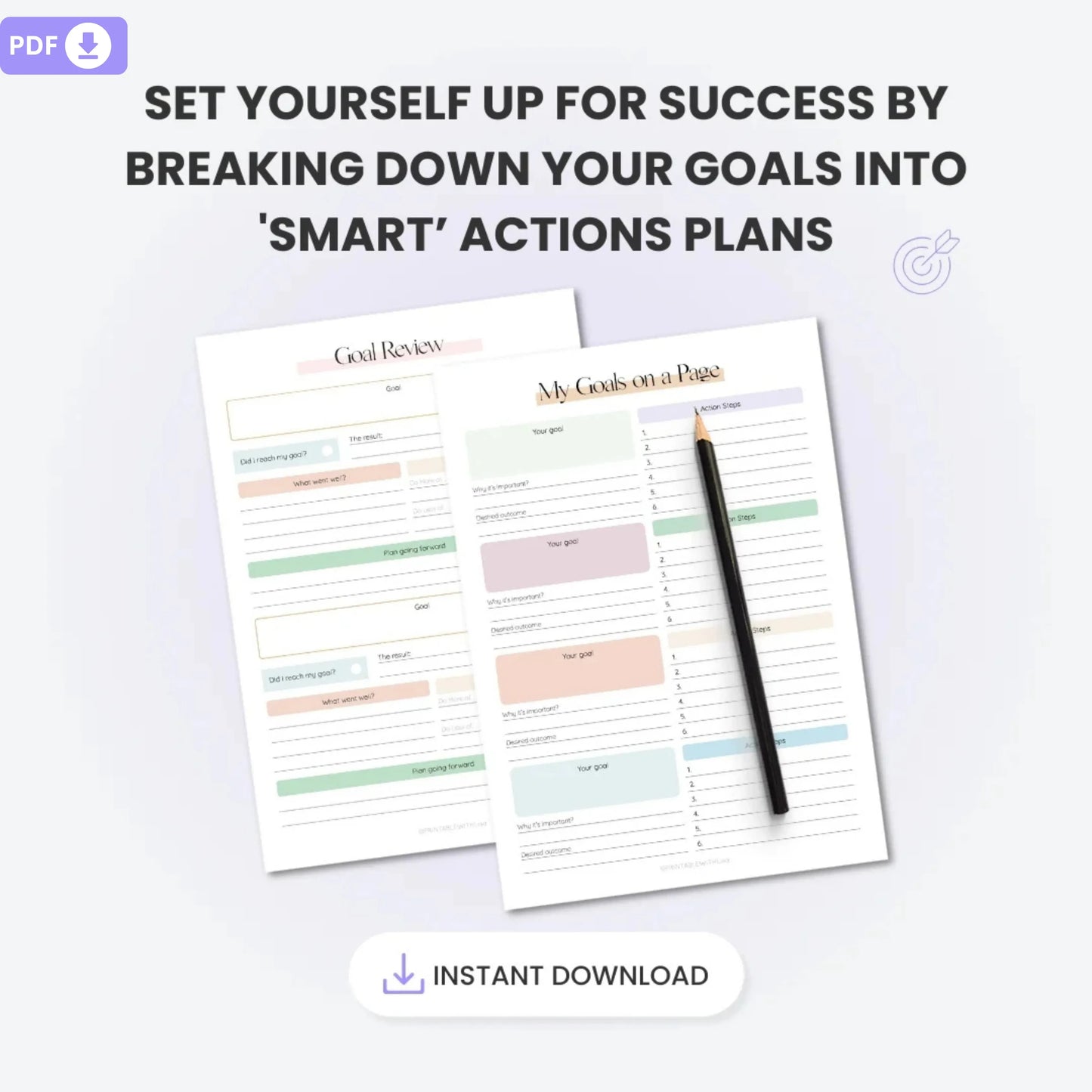 Ultimate Goal Planner Kit – SMART Goal Setting, Trackers, and Productivity Tools 🎯✨