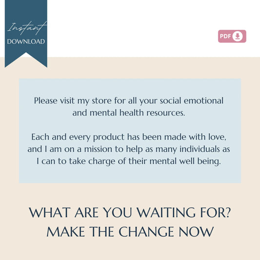 Self-Forgiveness Workbook – Printable Healing Worksheets for Letting Go, Self-Worth & Inner Peace