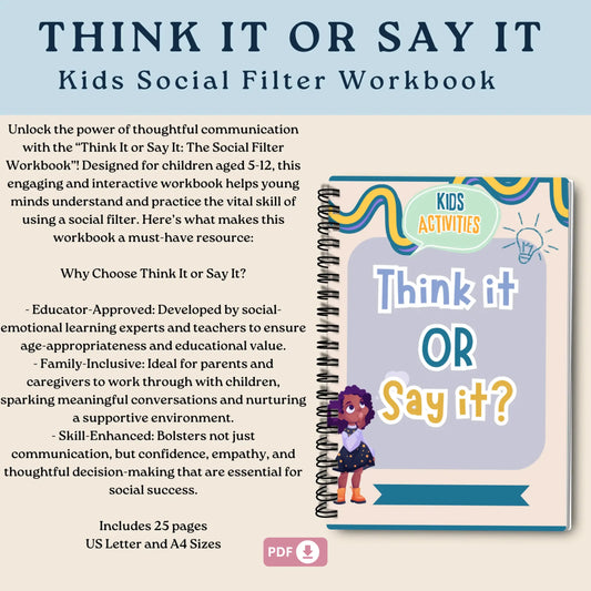 Think It or Say It: The Social Filter Workbook