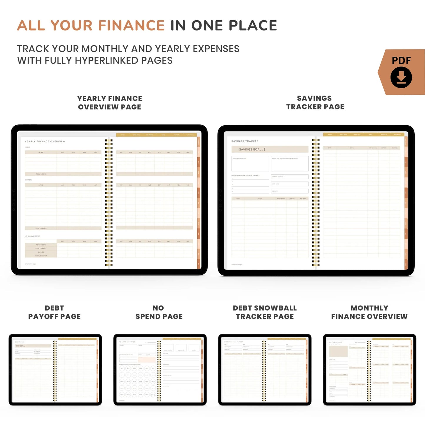 Boho Theme Digital Planner – Stay Organized in Style 🌿✨