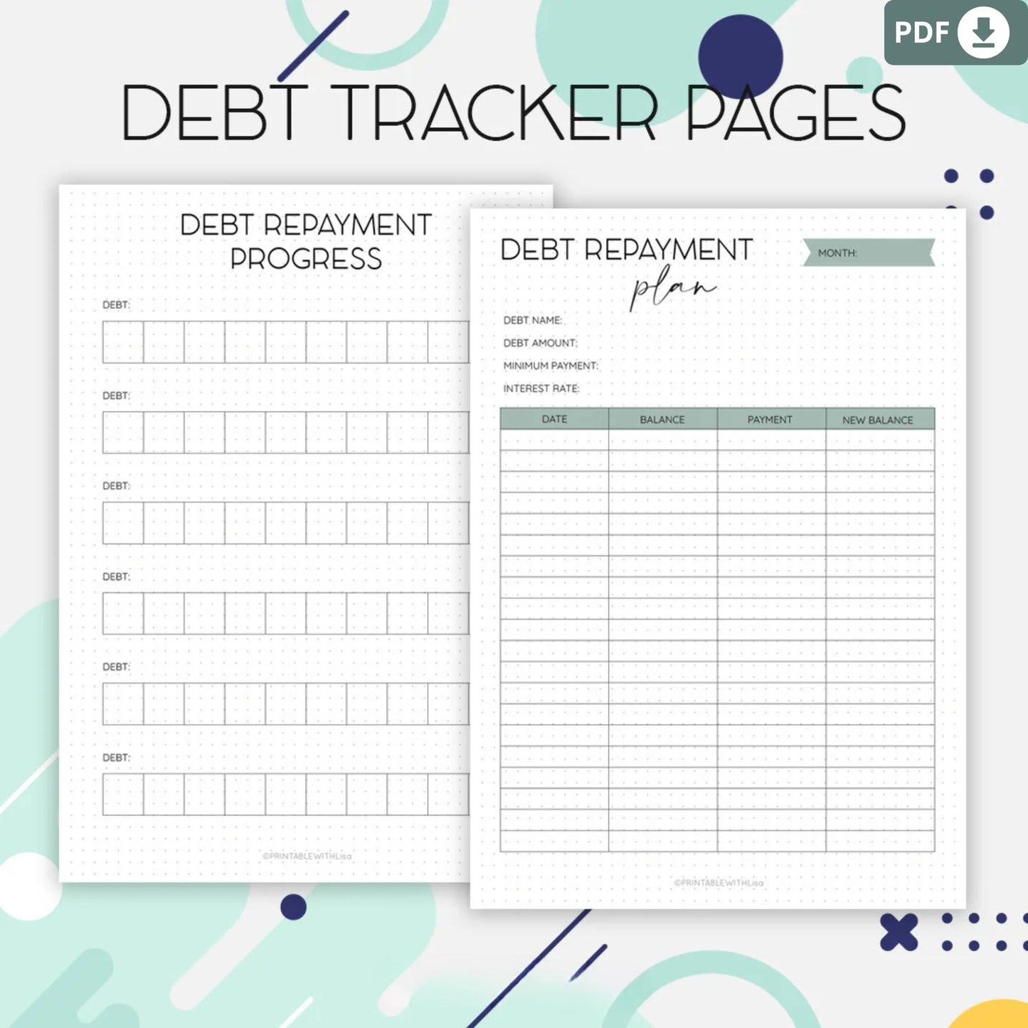Bullet Journal – Finance & Savings Printable Planner 💰✨