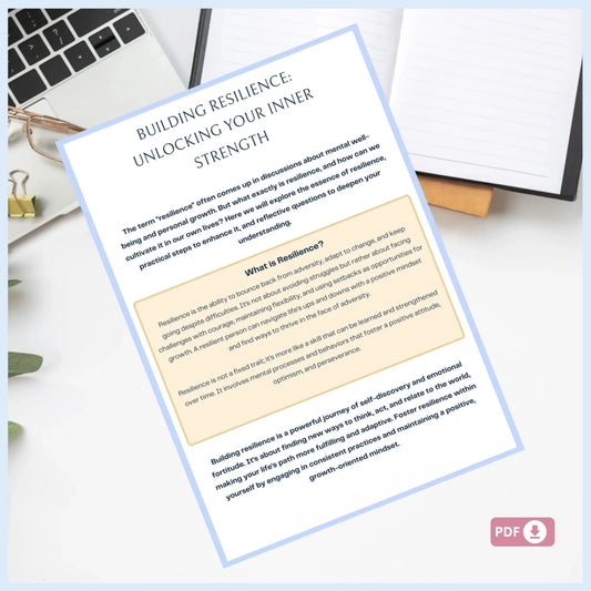 Inner Strength Worksheets – 36 Printable Pages to Build Confidence, Resilience, and Self-Awareness