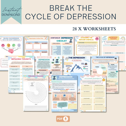 Therapy Worksheet Bundle – Psychology Resources for Emotional Growth