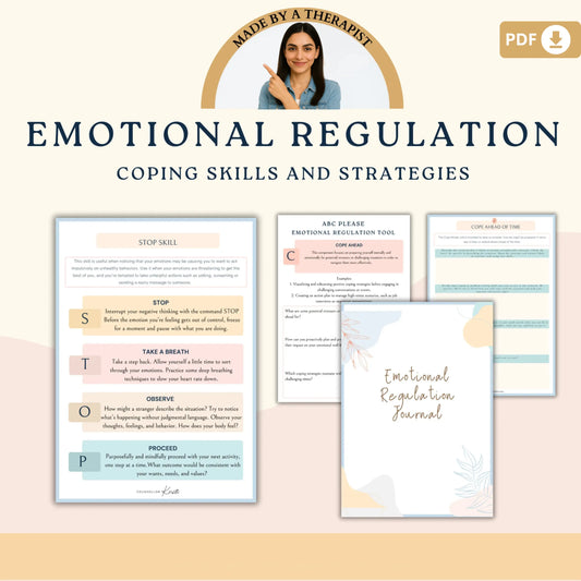 ADHD Executive Functioning Workbook – Printable ADHD Therapy Worksheets, Focus Tools & Mindfulness Activities