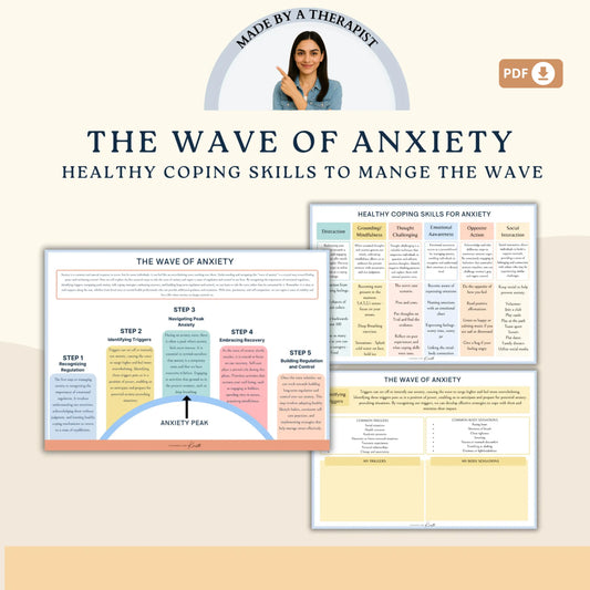 Anxiety Management Mega Bundle – Printable Tools for Coping, Mindfulness & Cognitive Reframing