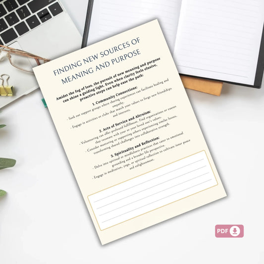 Grief and Loss Workbook Journal – 58 Printable Pages of Reflection, Healing Activities & Emotional Insight