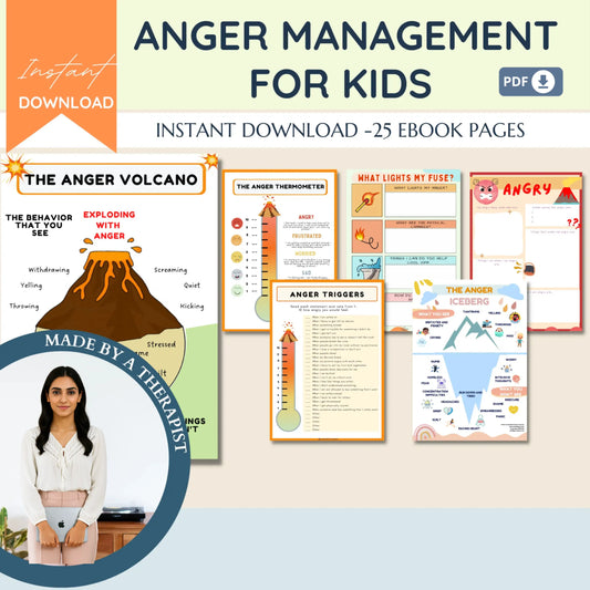 Kids Essential Life Skills Bundle – Printable Therapy Worksheets for Emotional Growth, Resilience & Daily Wellness