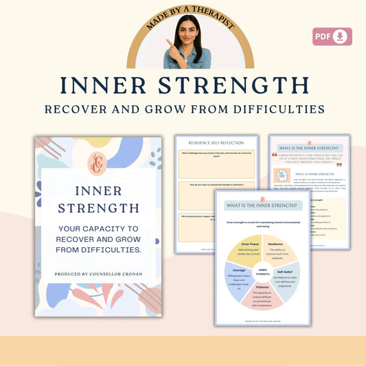Self-Love Therapy Bundle – 8 Printable Healing Workbooks for Confidence, Inner Peace & Emotional Growth