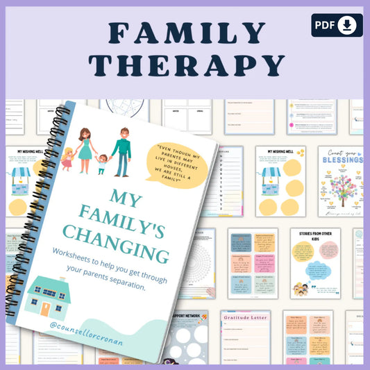 The Kids Ultimate Mental Well-Being Kit – Printable Emotional Regulation & Therapy Workbook Set