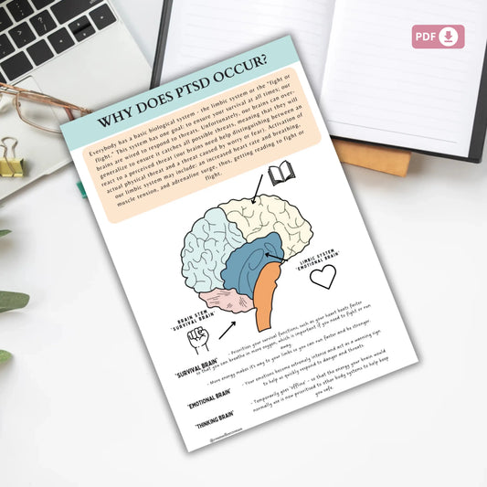 PTSD Coping Skill Cards – Printable Trauma Support & Self-Soothing Techniques