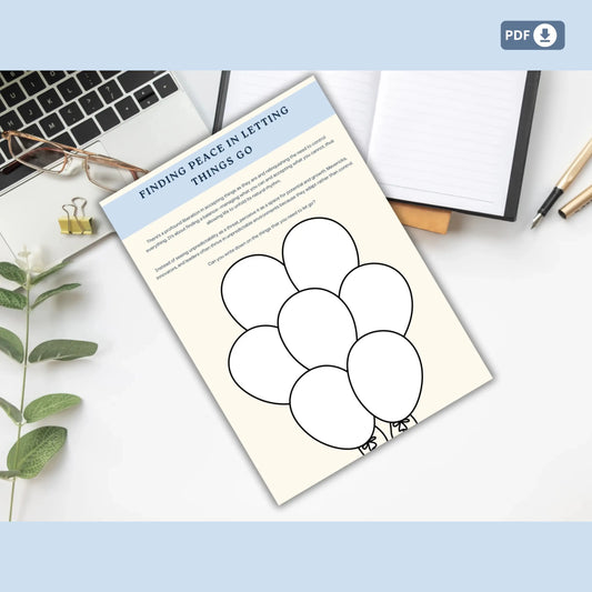 Circle of Control Workbook – 13 Printable Pages to Let Go, Reduce Stress & Build Emotional Resilience