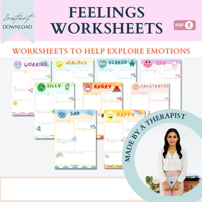 Kids Calming Corner Bundle – Printable Activities for Emotional Regulation, Breathing, and Relaxation