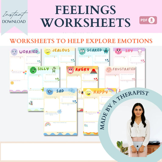 Kids Calming Corner Bundle – Printable Activities for Emotional Regulation, Breathing, and Relaxation