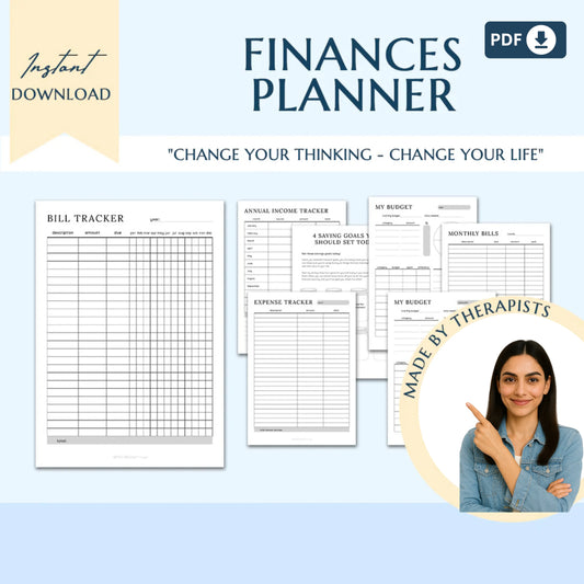 Ultimate ADHD Planner Bundle – Comprehensive ADHD Journal for Productivity, Life Management, and Self-Care