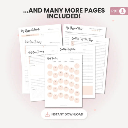 Self-Care Planner Printable – A Journey to Self-Love and Mental Wellness 💖✨