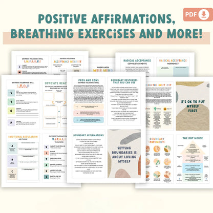 DBT Coping Skills Cards – Your Path to Peace, Regulated Emotions, and a Successful Life