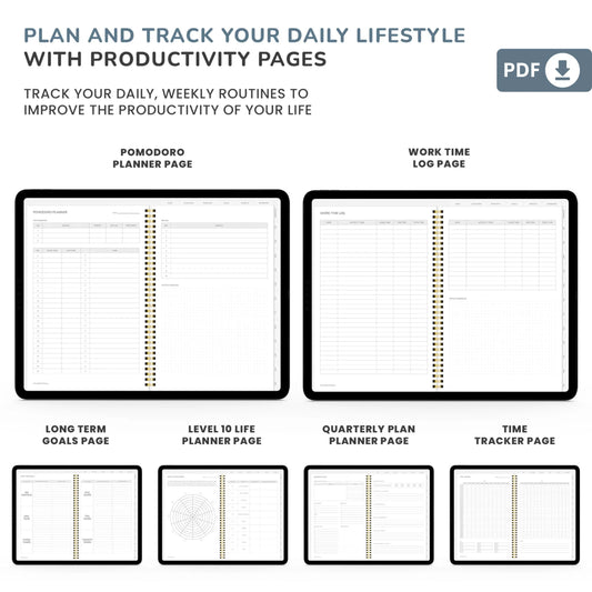 Modern Neutral Minimal Digital Planner – Stay Organized and Productive 📱✨