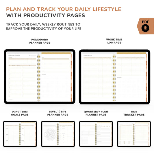 Boho Theme Digital Planner – Stay Organized in Style 🌿✨