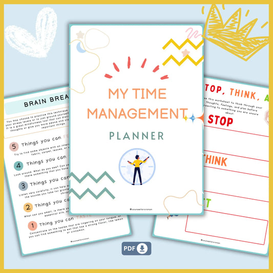 ADHD Resource Bundle for Kids & Teens – Printable Executive Functioning Worksheets, Strength Cards & Communication Tools