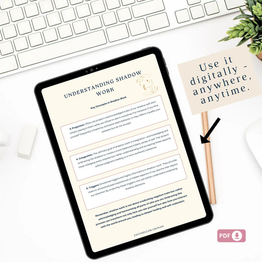 Shadow Work Journal – 70-Page Printable Guide to Self-Discovery, Healing & Emotional Growth