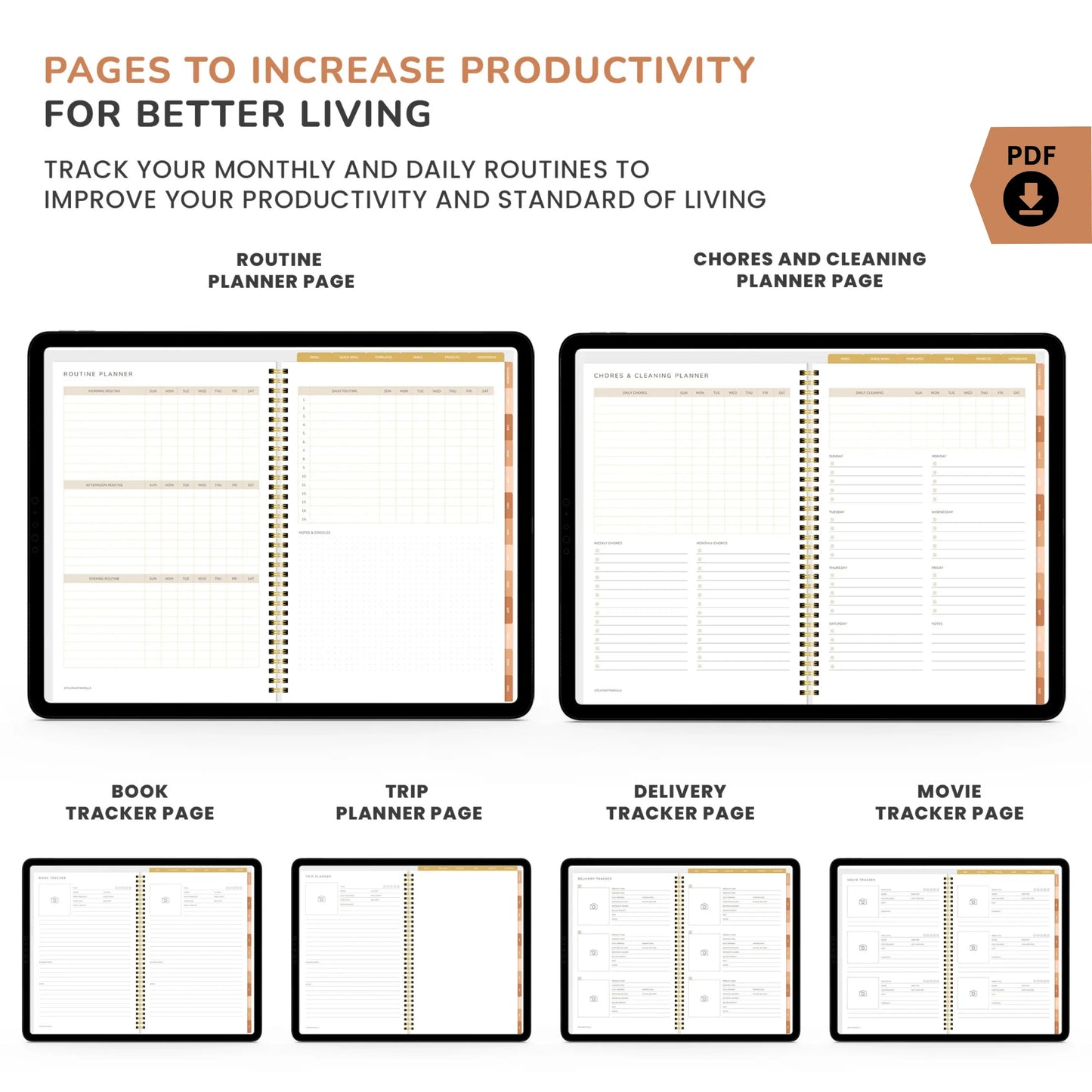 Boho Theme Digital Planner – Stay Organized in Style 🌿✨