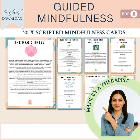 Acceptance & Commitment Therapy Mega Bundle – ACT Worksheets, Values Cards, Mindfulness Tools
