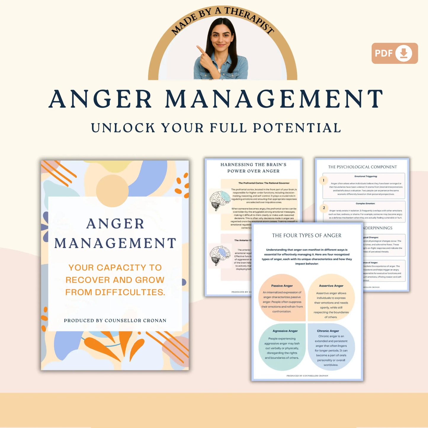 Life Skills Therapy Bundle – Printable Tools for Emotional Growth, Boundaries, Self-Care & Resilience