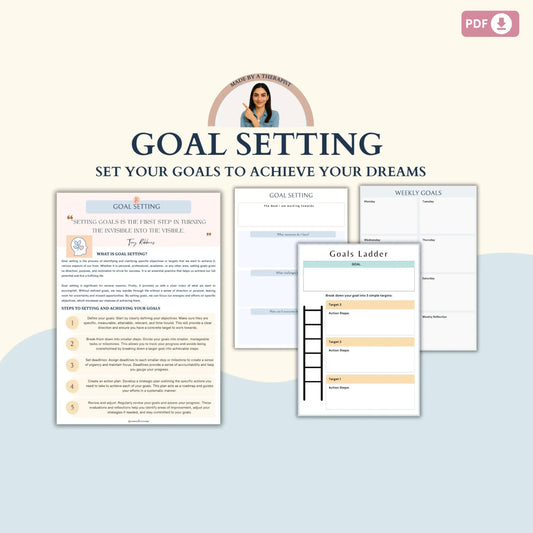 Solution-Focused Therapy Mega Bundle – Printable SFBT Worksheets, Tools & Positive Quotes