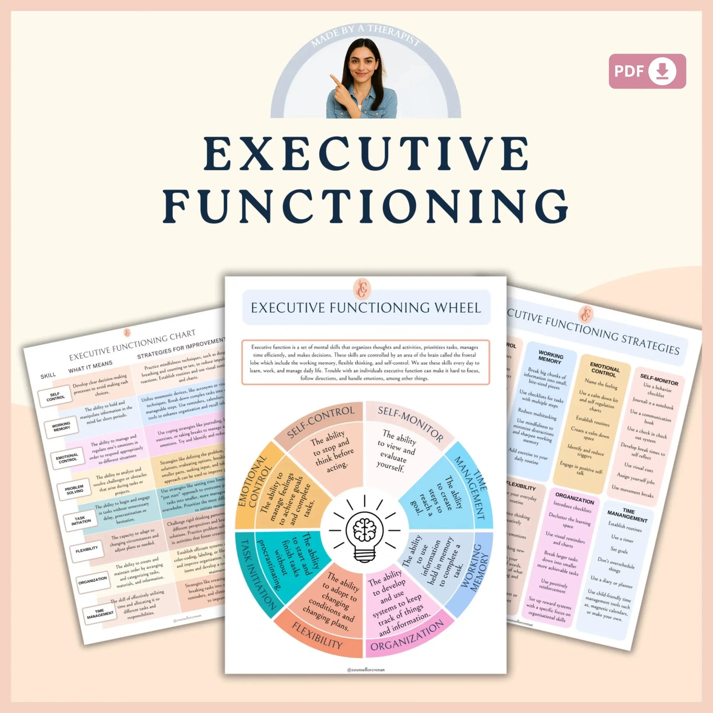ADHD Workbook for Teens & Adults – Printable Focus, Emotional Regulation & Executive Functioning Toolkit