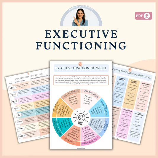 ADHD Workbook for Teens & Adults – Printable Focus, Emotional Regulation & Executive Functioning Toolkit