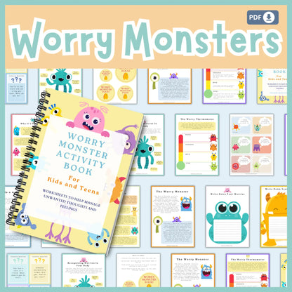 Counseling Workbook Bundle for Kids – 6 Printable Resources for Emotional Wellness, Executive Functioning & Self-Regulation