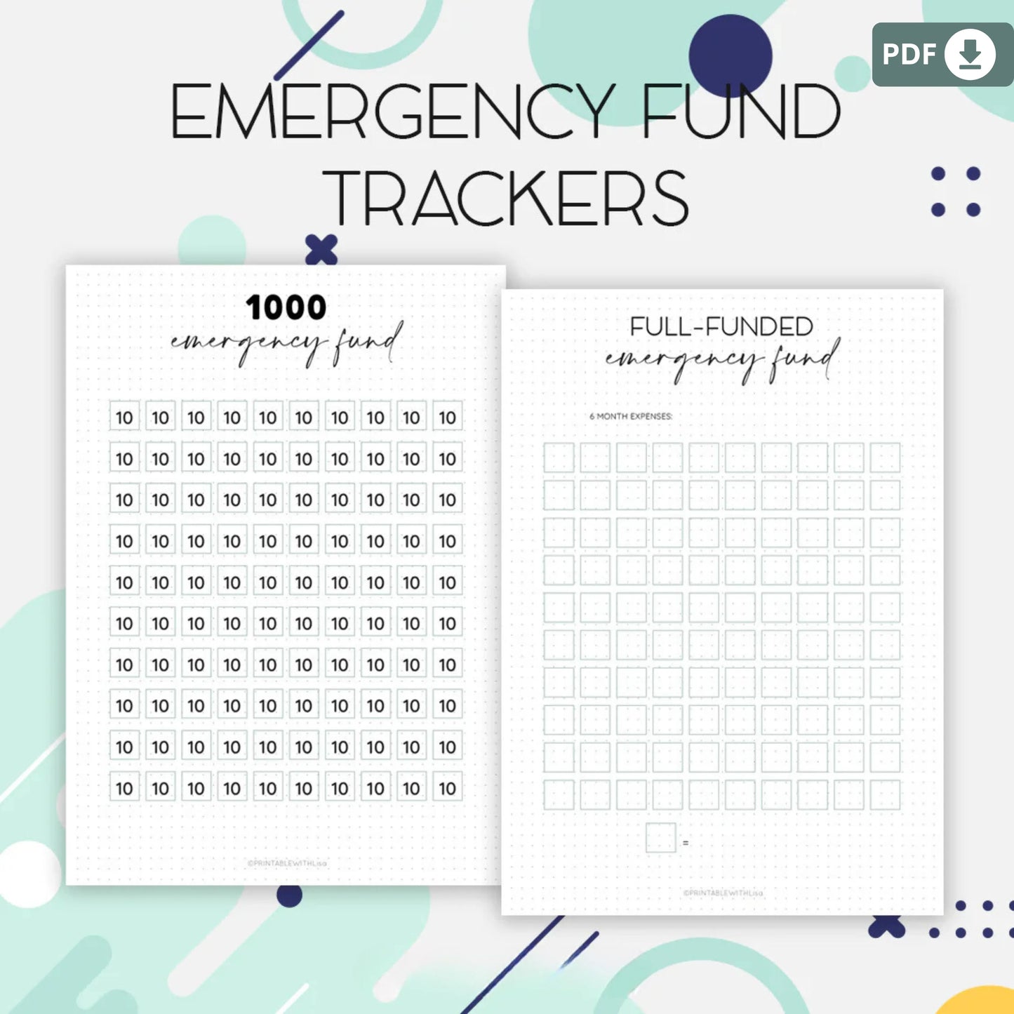 Bullet Journal – Finance & Savings Printable Planner 💰✨