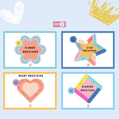 Calm & Confident: Kids’ Anxiety Toolkit – Printable Tools for Emotional Regulation, Mindful Breathing & Positive Thinking