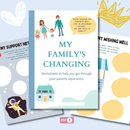 Kids Counseling Essentials Bundle – Printable Therapy Worksheets for Coping Skills, Emotional Expression & Self-Regulation