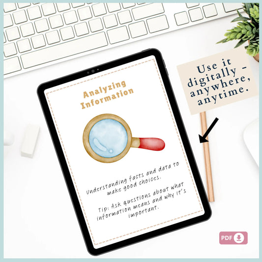 Executive Functioning Skill Cards – 52 Printable Cards for Cognitive Growth, Organization, Focus & Emotional Control