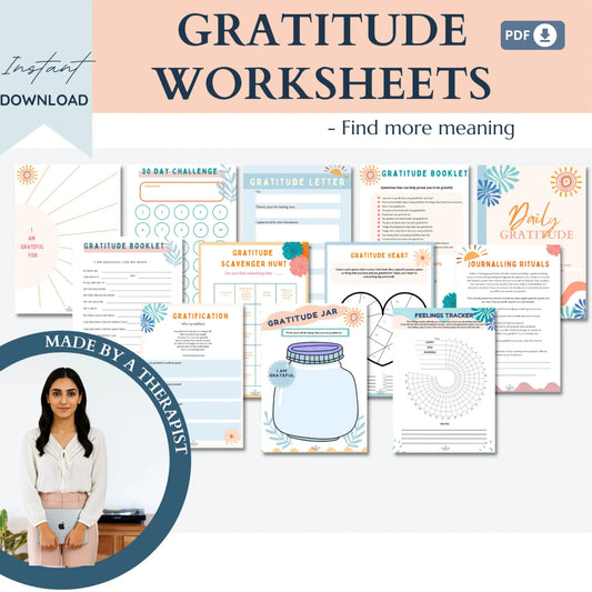 Kids Essential Life Skills Bundle – Printable Therapy Worksheets for Emotional Growth, Resilience & Daily Wellness