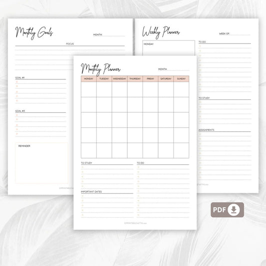 Student Planner Printable – Stay Organized and Succeed in School 🎓✨