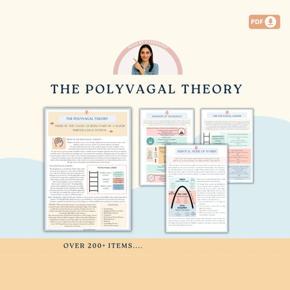 Somatic Therapy Bundle – Printable Trauma Recovery Tools, Polyvagal Theory Charts & Body-Based Healing Exercises