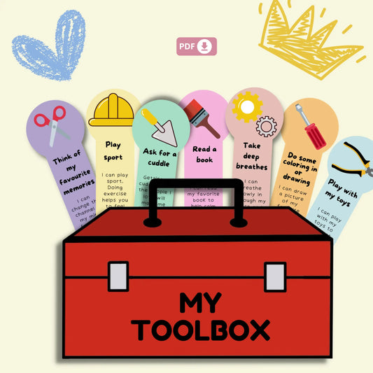 Calm & Confident: Kids’ Anxiety Toolkit – Printable Tools for Emotional Regulation, Mindful Breathing & Positive Thinking