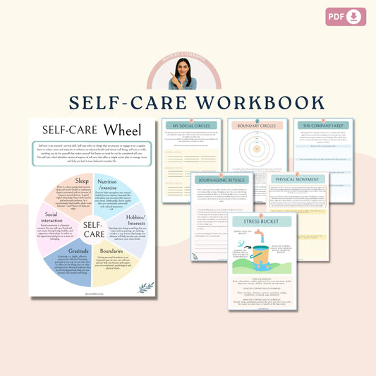 Teen Mental Health Bundle | Therapy Worksheets, Coping Skills & Self-Care Resources
