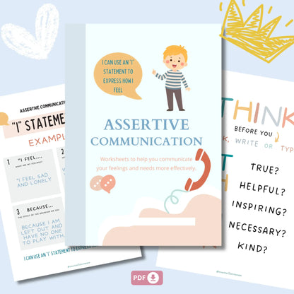 Kids Counseling Essentials Bundle – Printable Therapy Worksheets for Coping Skills, Emotional Expression & Self-Regulation