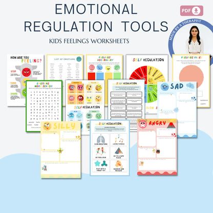 Kids Calming Corner Bundle – Printable Activities for Emotional Regulation, Breathing, and Relaxation
