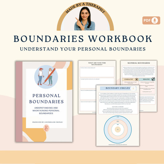 Life Skills Therapy Bundle – Printable Tools for Emotional Growth, Boundaries, Self-Care & Resilience