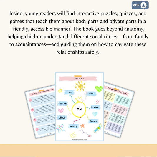 Kids Body Safety Workbook – 50 Printable Pages of Activities, Quizzes & Guides for Personal Safety Awareness