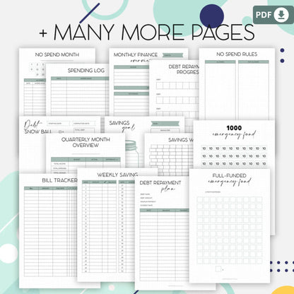 Bullet Journal – Finance & Savings Printable Planner 💰✨