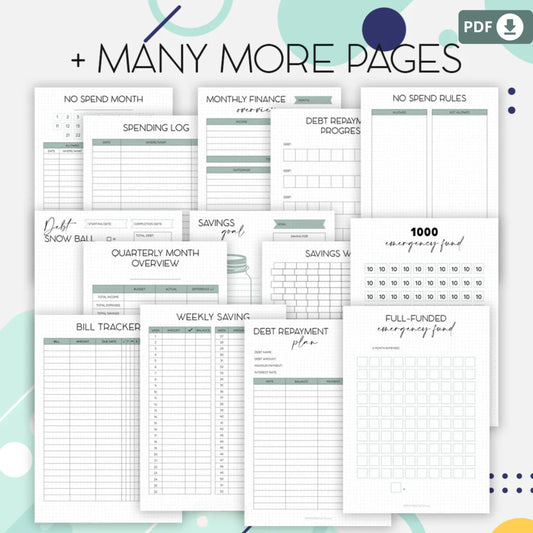 Bullet Journal – Finance & Savings Printable Planner 💰✨